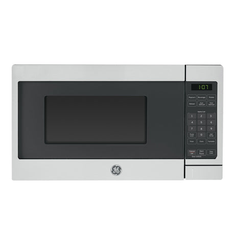 GE GCST07N1WSS Microwave Oven, 700-watt 6 Auto Cooking Settings, Kitchen Essentials for The Countertop, Dorm Room or Apartment, Child-Lock Technology 0.7 Cu. Ft, Stainless Steel GE