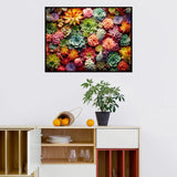 Succulents Square Drill Diamond Painting-Succulents Square Diamond Art,DIY Gem Painting Kit for Adults and Crafts for Gifts and Home Wall Decor 12x16inch Ausanrl