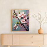 ZUVRDIAI Paint by Number for Stress Relief, Cherry Blossoms, Easy Paint by Number Kit for Adults, 40x50cm, Without Frame ZUVRDIAI