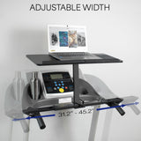 VIVO Universal Wooden Laptop Treadmill Desk, Adjustable Ergonomic Notebook Mount Stand for Treadmills, Includes Mouse Pad and Wrist Support, Stand-TDML4 VIVO