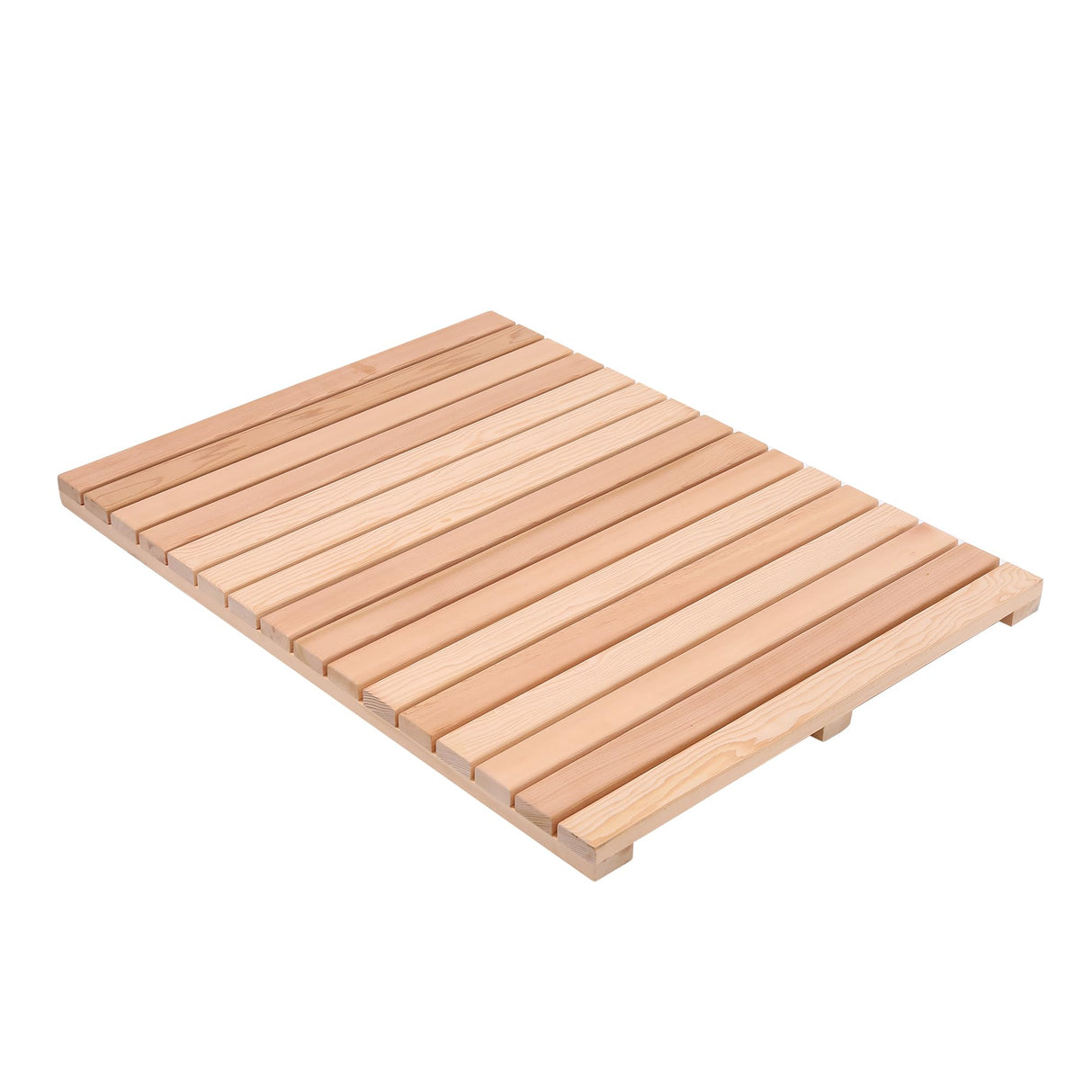 bingaai Cedar Wood Shower Mat, Cedar Wooden Bath Mats, Wood Bath Mat 31.5 × 23.6 in, Shower Stall Mat Non-Slip for Bathroom Bathtub Spa Sauna Garden Home, Wooden Floor Mat Large for Indoor and Outdoor bingaai