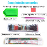 DIY 5D Diamond Painting by Number Kits Colorful Rainbow Rose Paint with Full Drill Round Diamond Art Embroidery Cross Stitch Wall Decoration Festival Gift 12x16 inch YEEIFFD