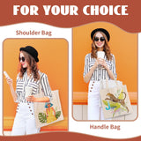 Sublimation Blank Tote Bags, 20Pack Canvas Tote Bags 15.4 x 15 Inch, 8 x 8.3 Inch Small Canvas Tote Bags Reusable Grocery Bags Shopping Cloth Bags for Heat Transfer, DIY, Christmas Craft, Ivory TAOZIM