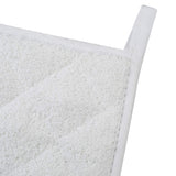 100% Cotton Kitchen Everyday Basic Terry Pot Holder Heat Resistant Coaster Potholder for Cooking and Baking Set of 5 White Lifaith