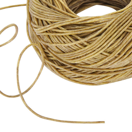 CHEFBEE 200 FT Organic Hemp Wick, Well Coated Natural Beeswax for Hemp Wick Lighter or Candle Making, Slow Burn, No Dripping, Standard Size(1.1mm) CHEFBEE