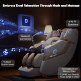 KoziSense KZ-313 2026 Heated Jade Roller Massage Chair Full Body, Deep Zero Gravity SL-Track with Heat, 12 Auto Modes, 6 Custom Programs, Backlit Touch Screen, Voice Control, Wireless Charger KoziSense