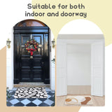 Jippedea Sublimation Blank Door Mats,2 Pack 23.6 x 15.7 Inch Heat Transfer Welcome White Mat,Dye Blanks Products Polyester Doormats for Bedroom Bathroom Entrance Non Slip Absorbent Jippedea