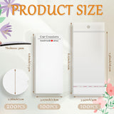 Tioncy 400 Pcs Sublimation Car Coaster Blank Set, 200 Pcs 2.76'' Blank Sublimation Coaster 100 Self Adhesive Bag 100 Sublimation Car Coaster Display Card for Thermal Sublimation DIY Craft (White) Tioncy