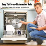 Electric Meat Slicer, 200W Meat Slicer Machine for Home Use, Deli Food Slicer, Meat Cutter Machine, Aluminum,Dishwasher Safe, Removable Blade & Food Carriage and Pusher, 7/8 Inch Adjustable Thickness CukAid