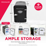 Frigidaire EFMIS175BLACKCP4 Portable Cooler for Car, Office, Bedroom, Dorm Room, or Cabin, 11.8"D x 7.1"W x 10.1"H, Black Frigidaire