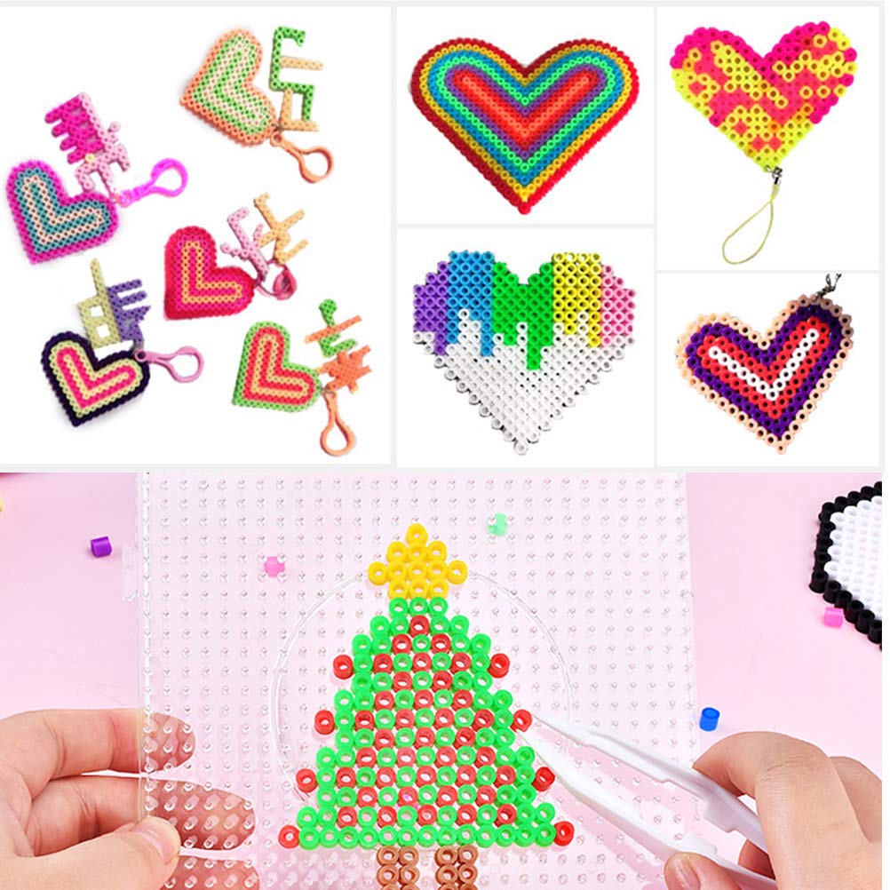 BUYGOO 13000Pcs 2.6mm Mini Fuse Bead Kit, Pixel Art Bead, 24 Colors DIY Art Craft Fuse Beads Set BUYGO