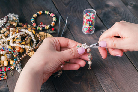 Anezus Jump Rings for Jewelry Making Supplies and Necklace Repair with Jump Ring Pliers and Open Jump Ring(1200Pcs Silver and Gold) anezus