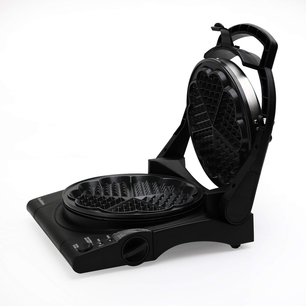 Chef’sChoice 840 WafflePro Taste / Texture Select Waffle Maker Traditional Five of Hearts Easy to Clean Nonstick Plates, 5-Slice, Silver Chef's Choice