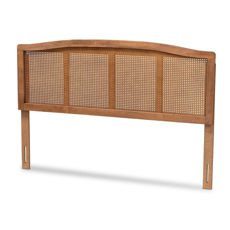 Baxton Studio Marieke King Wood Headboard, 78.1-inch W x 0.8-inch D x 40.94-inch H, Ash Walnut (159-9811-HiT) Baxton Studio