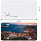 Nicunom 15 Pack Sublimation License Plate Blanks, Metal Aluminum License Plate Tag, Sublimation Car Tag, Automotive License Plates for DIY Picture Custom Design Nicunom