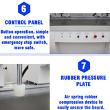 WYDDDARY Hinge Drilling and Boring Machine Hinge Boring Drill Press Machine Precision Woodworking Drilling for Cabinet and Furniture Double Heads(48-6) 110V 1500W*2 3400RPM 0-50mm Depth WYDDDARY