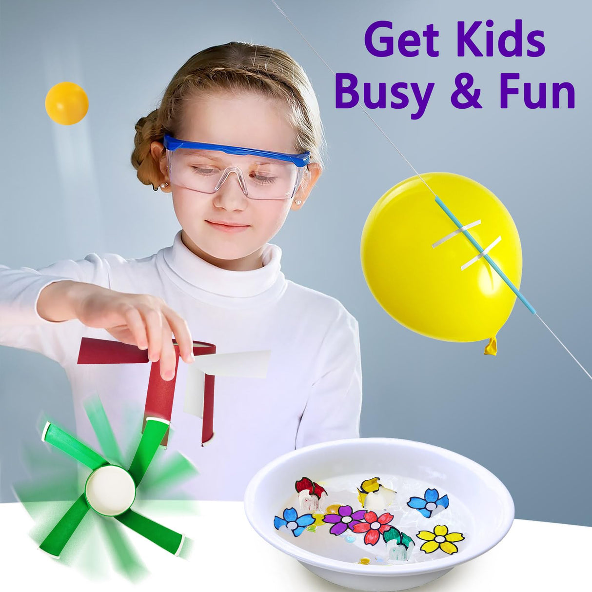 UNGLINGA 53 Experiments Science Kits for Kids Boys Girls, Gift Ideas for Birthday Christmas, Chemistry Physics Set, STEM Activities Learning Educational Scientist Toys UNGLINGA