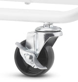 Whitmor 3-Tier Slim Cart - Kitchen, Pantry, Bathroom Rolling Storage Cart - White Whitmor