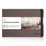 Lightwish Watercolor Journal, 100% Cotton Cold Press Watercolor Paper Sketchbook 7.6” x 5.3”, 20 Sheets (140lb/300gsm), Acid-Free for Watercolors, Gouache, Acrylics LIGHTWISH