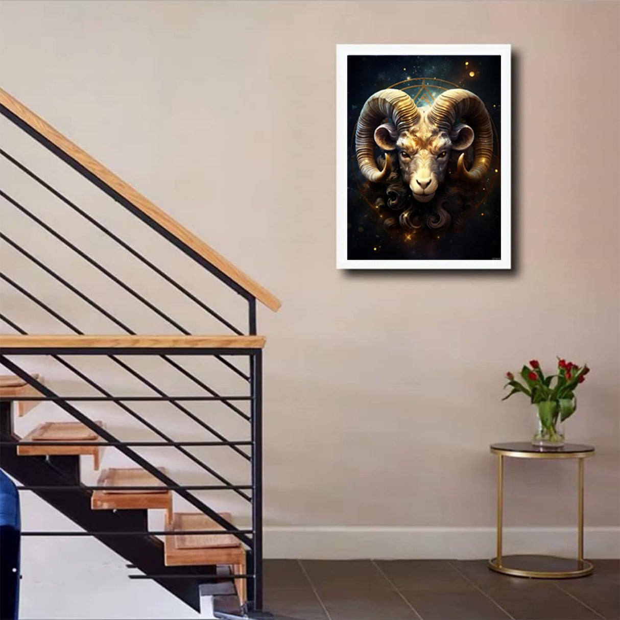 EATUKYIC DIY 5D Diamond Art Painting Kits for Adults Zodiac Capricorn Easy for Beginner Round Full Drill Pait by Diamond Art Cross Stitch Mosaic Gems Craft for Home Decoration Gift 30x40cm EATUKYIC