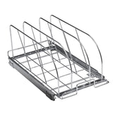 VEVOR Pan and Pot Rack, Expandable Pull Out Under Cabinet Organizer, Cookie Sheet Baking Pans tray Organization, Adjustable Wire Dividers, Steel Lid Holder for Kitchen Cabinet & Pantry Storage, 11.7"W VEVOR