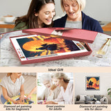 SJUTOUCI Diamond Art Painting Kits for Adults, Western Cowboy Diamond Art Kits for Beginners, 5D DIY Full Drill Gem Craft Art for Home Decor Gift 12x12 inch, Desert SJUTOUCI