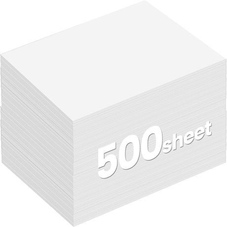Harloon 500 Sheets White Construction Paper Bulk Heavyweight Construction Paper A4 Size Thick Cardstock for DIY Craft, 120 GSM Harloon
