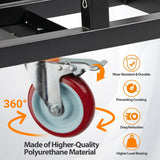 Eastrexon Folding Drywall Cart, Drywall Dolly w/ 5" Swivel Casters, 44.5" x 22" x 40" Plywood Cart w/ 2000 LBS Load Capacity, Portable Panel Truck Cart for Handling Plywood, Plasterboard, Glass Eastrexon
