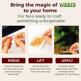 CRAFTHUB Wicked Diamond Art – Everyone Deserves The Chance to Fly – 5D Diamond Painting Kit & Tools – with Big Trays & Light Pens – Officially Licensed Merchandise – 25.6' x 15.7" CRAFTHUB