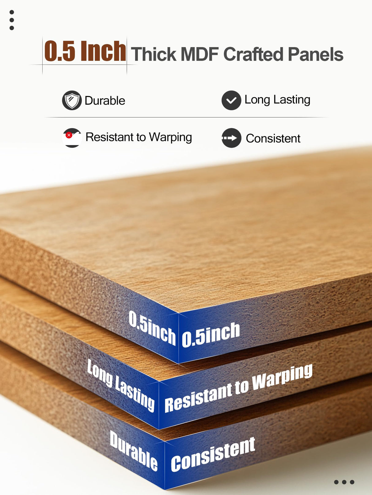 Mollywell Wood Panels for Wall, Time-Saving Installation, Versatile Wood Slat Wall Decor, Enhanced Acoustic & Sound Proof Fluted Design for Home & Office, 2 Pcs Teak, 47.2x23.6 Inch Mollywell