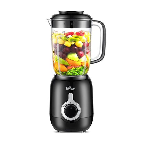 Bear Blender, 2024 New 700W Smoothie Countertop Blender with 40oz Blender Cup for Shakes and Smoothies, 3-Speed for Crushing Ice, Puree and Frozen Fruit with Autonomous Clean Bear