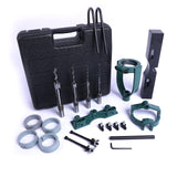 LNROE-K Mortising Attachment for Drill Press, 4 Model Drills Square Hole Chisel Set, Mortise and Tenon Tools, Drill Press Mortising Attachment Kit, Woodworking Mortise Bench Drill Locator Set LNROE-K