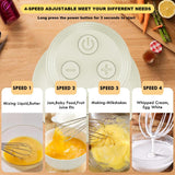 Hand Mixer Electric Handheld, Electirc Whisk, Handheld Mixer Electric, Hand Held Mixers, Cordless Hand Mixer, Mini Mixer, Whisk for Cooking, Rechargeable Handmixer and Whisker, 4-Speed,10Oz PowCube