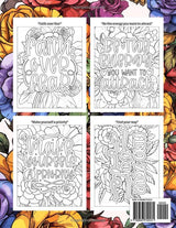 Positive Affirmations Coloring Book: A Daily Emotional Self-Help and Self-Love Book WoodArtSupply