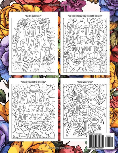 Positive Affirmations Coloring Book: A Daily Emotional Self-Help and Self-Love Book