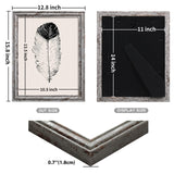 ELSKER&HOME 11 x 14 Picture Frame Set of 3, Rustic Farmhouse Distressed Retro Style Photo Frame for Wall Mounting and Tabletop,Wooden Frame for Gifts ELSKER&HOME