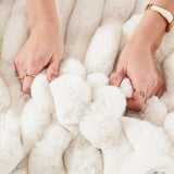 Belffin Corduroy Sleeper Sofa Bed with Storage Chaise Modular Sectional Sofa Couch with Pull Out Bed L Shaped Sectional Couches for Living Room White Couch Belffin