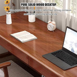 SUZEPER Extra Large Two Person Office Desk,Wooden Double Computer Desk with 2 Drawers and Storage Shelves, Study Writing Table for Home Office Workstation(63" L x 24" W, F) SUZEPER