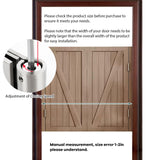 Solid Wood Swing Door Cafe Saloon Swinging Doors with Hardware Easy Installation Two-Way Open Bar Kitchen Entrance Partition Half-Door Auto Close 28 30 32 34 36 38 40 42 44 45 47 49 51 53 55 57 59"(Wh Sepsephiria