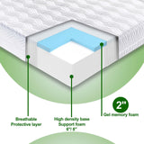 10 Inch King Memory Foam Mattress, Gel Foam Mattress with Breathable Cover, Bed in Box CertiPUR-US Certified, Covered Mattress Covered Mattress MTSVMP