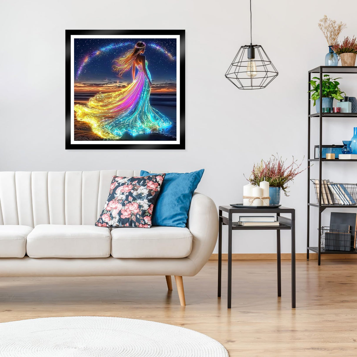 MOGTAA Rainbow Fairy Diamond Art Kits for Adults, Starry Sky Diamond Painting Kits for Beginners, DIY 5D Diamond Dots Kits Gem Painting for Home Wall Art Decor 12x12 inch MOGTAA