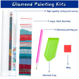 Women are Born with Motorcycles DIY Diamond Painting Kits for Adults Paint with Round Full Drill Gem Art Painting Kit for Home Wall Decor Gifts 12x16 Inch UPABLUNSO