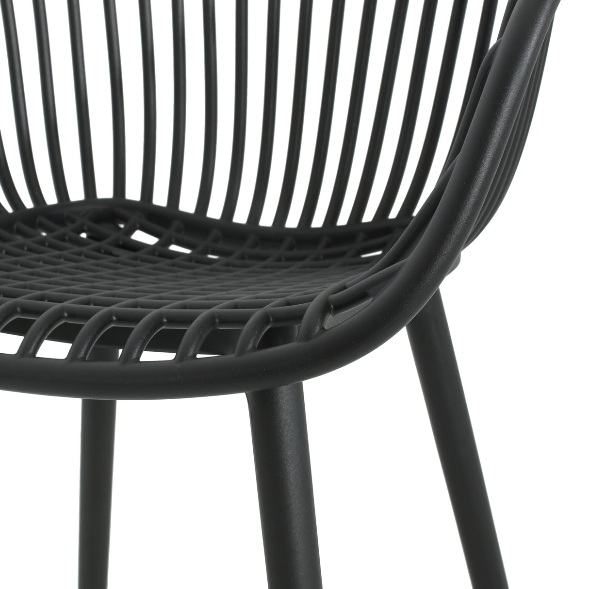 Christopher Knight Home Echoa 7-Piece Patio Dining Table Sets with Umbrella Hole, 63'' Table and Chairs Set for 6 People, Acacia Wood Table Plastic Chairs for Lawn Backyard Garden Deck, Black+Teak Christopher Knight Home