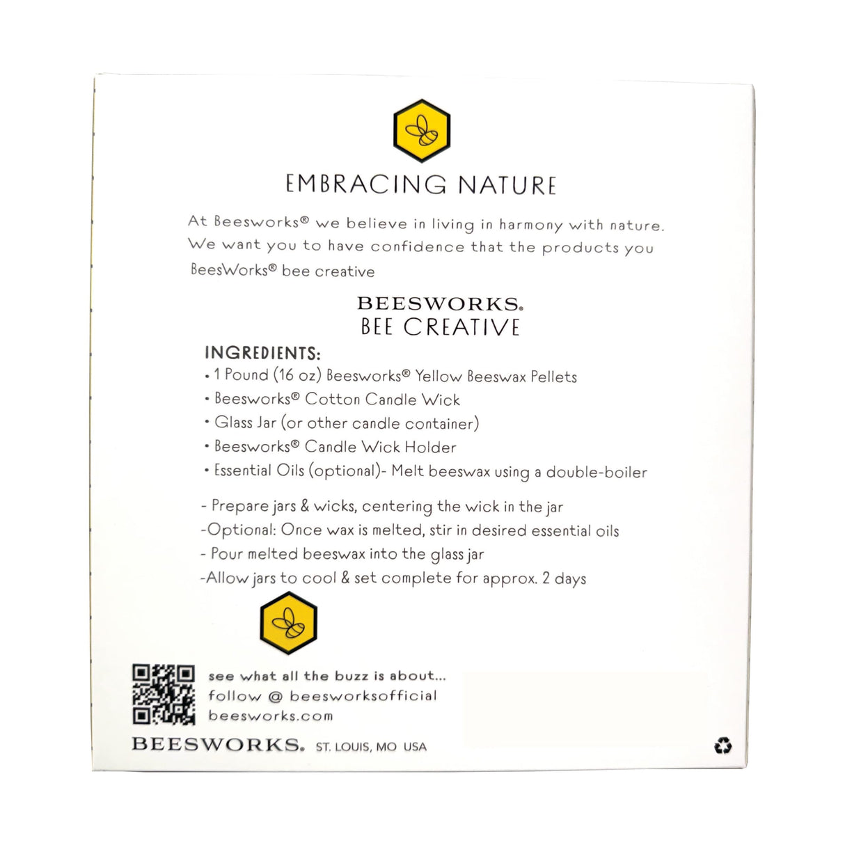 Beesworks 100 Piece Cotton Candle Wick 6" Pre-Waxed for Candle Making, Candle DIY BEESWORKS