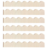 Threehoney Unfinished Scalloped Decorative Wood Trim Scalloped Edge Decorative Wood Molding Cute DIY Moulding Trim for Home Wall Cabinet Shelf and Window Door(6 Pack,15.75 x 1.57 Inch) Threehoney