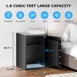 Bonsaii 1.8 Cubic Feet Security Home Safe with Digital Keypad, Security Box for Jewelry, Cash, Guns | Document Safe (14.2"x12.99"x19.7") bonsaii