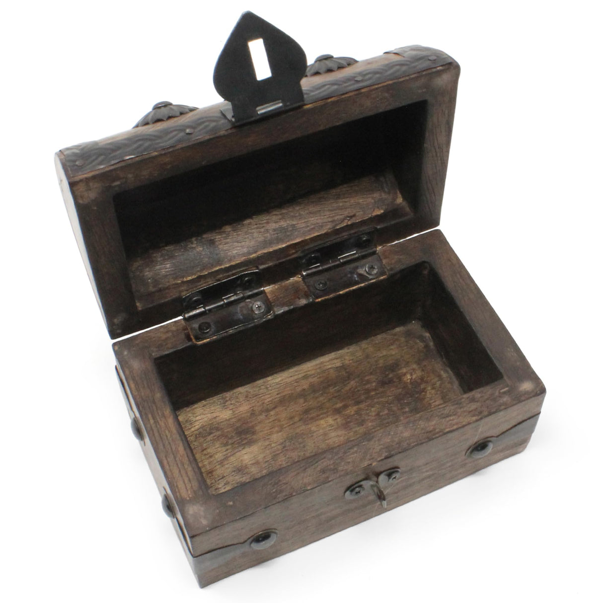 Nautical Cove Treasure Chest Keepsake and Jewelry Wood Box - Toy Treasure Box (5 x 3 x 3.25) Nautical Cove