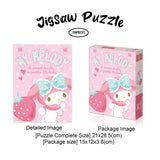 Jigsaw Puzzle My Melody 150pcs - Games for Family Bonding, Boosting Cognitive Skills, and Stress Relief - Animated Characters, Premium Quality Materials, Challenging Puzzle Experience MENBLY