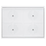 Harper & Bright Designs Full Size Murphy Bed Frame with Charging Station, Wooden Murphy Cabinet Bed, Space-Saving for Living Room, Guest Room, White Harper & Bright Designs