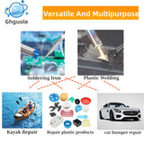 100W Plastic Welder, 2-in-1 Plastic Welding Kit with Soldering Iron Tips & 56Pcs Rods, 3-Speed Temperature Control Soldering Iron Gun, Professional Surface Repair Tool for Car Bumper,Dashboard, Kayak Ghguole